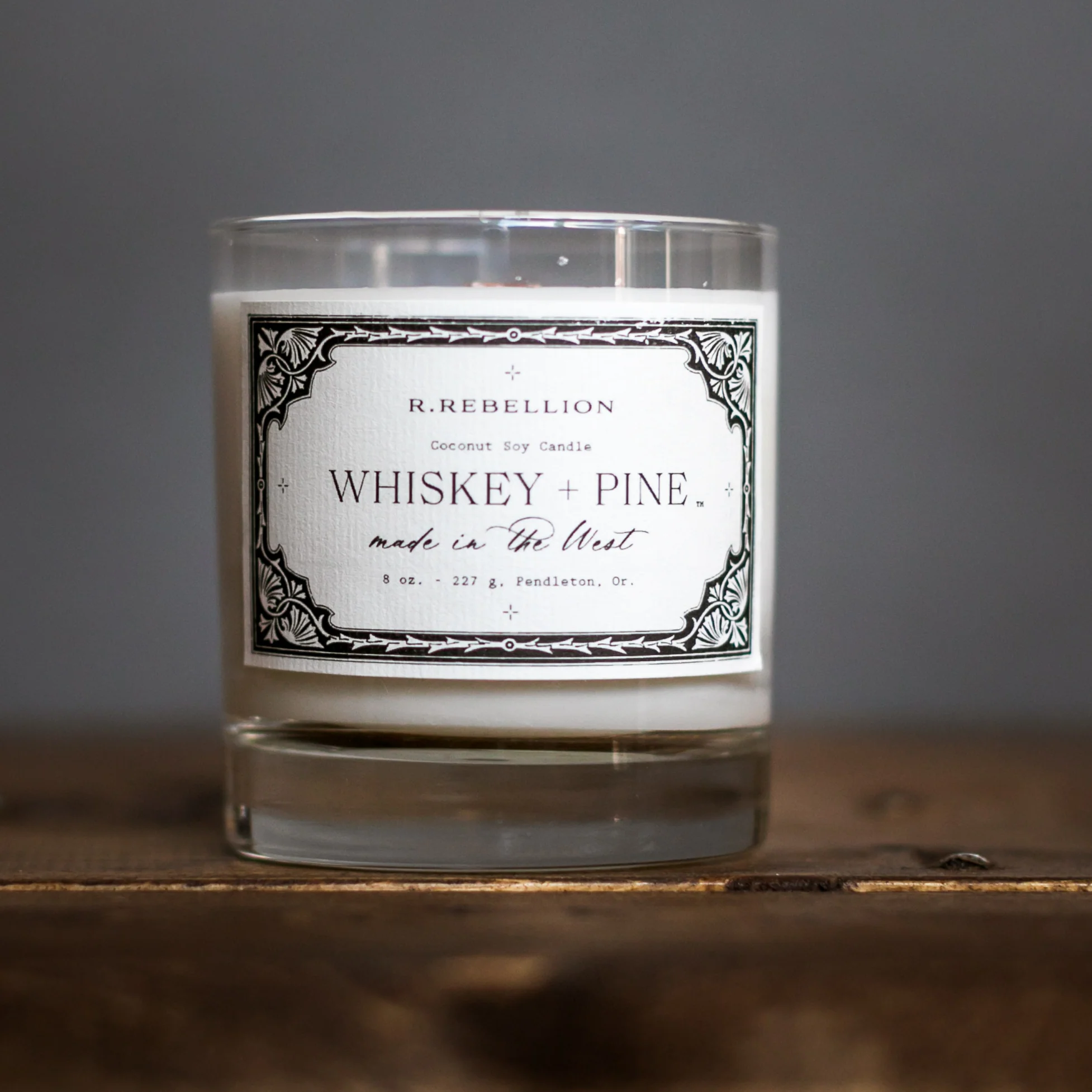 Whiskey + Pine Candle 8 oz.