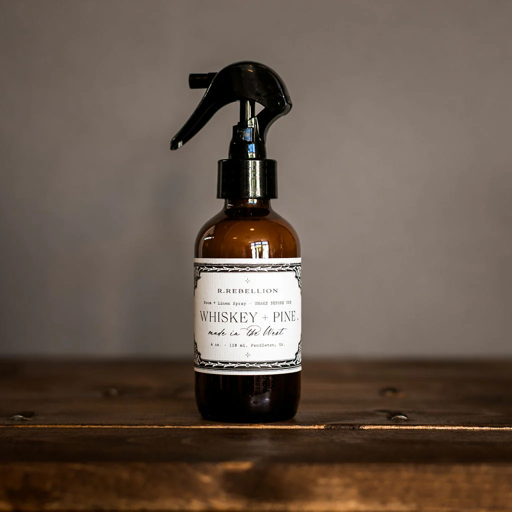 Whiskey + Pine Room + Linen Spray 4 oz.